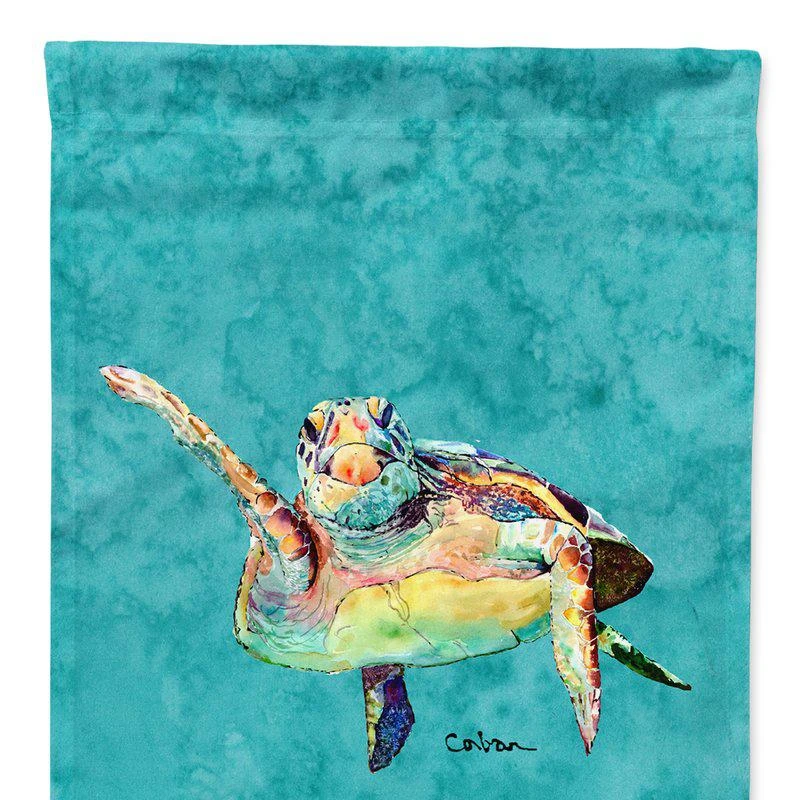 商品Caroline's Treasures|Loggerhead Turtle  Hi Five Garden Flag 2-Sided 2-Ply,价格¥136,第1张图片