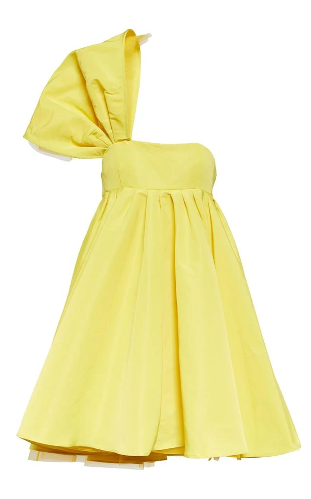商品Nina Ricci|Asymmetric Flared One-Shoulder Mini Yellow Dress,价格¥15561,第1张图片