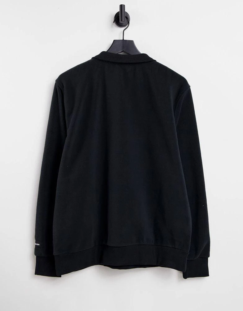 商品Calvin Klein|Calvin Klein ASOS Exclusive polar fleece half zip sweatshirt in black,价格¥365,第4张图片详细描述