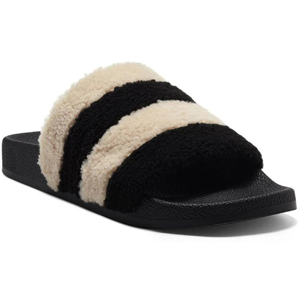 商品INC International|INC Womens Peymin 60 Faux Fur Slip On Pool Slides,价格¥48,第1张图片
