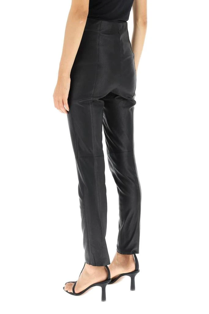 商品Weekend Max Mara|'STRILLO' LEATHER LEGGINGS,价格¥1242,第4张图片详细描述