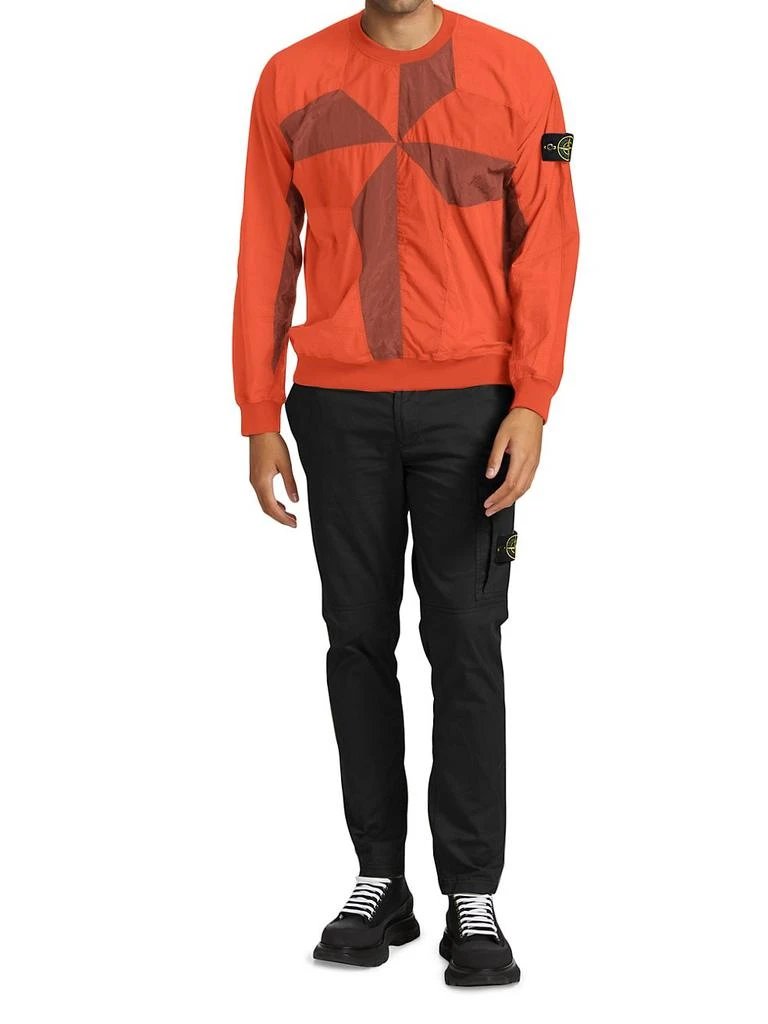商品Stone Island|Geometric Compass Long-Sleeve Crewneck,价格¥1727,第2张图片详细描述