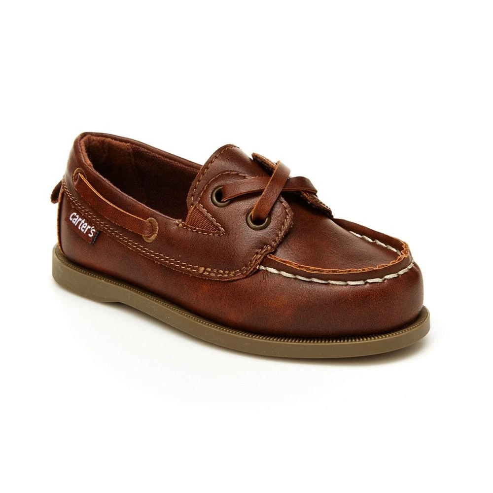 商品Carter's|Toddler Boys Bauk Faux Leather Casual Boat Shoes,价格¥145,第1张图片