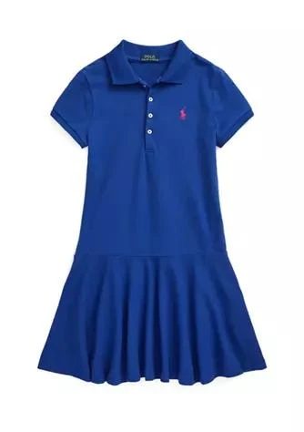 商品Ralph Lauren|Lauren Childrenswear Girls 7 16 Stretch Pique Polo Dress,价格¥334,第1张图片