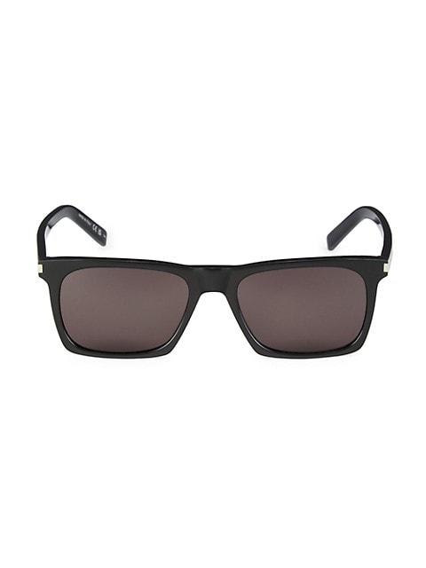 New Wave 54MM Rectangular Acetate Sunglasses商品第1张图片规格展示