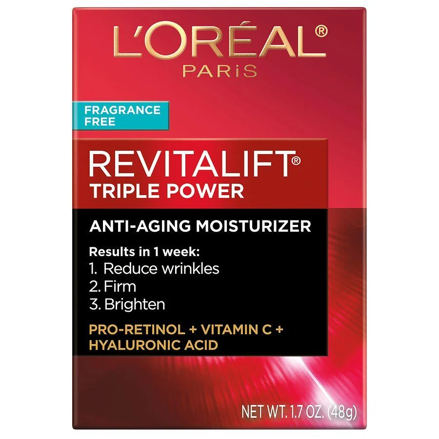 商品L'Oreal Paris|Triple Power Anti-Aging Moisturizer Fragrance Free,价格¥253,第2张图片详细描述