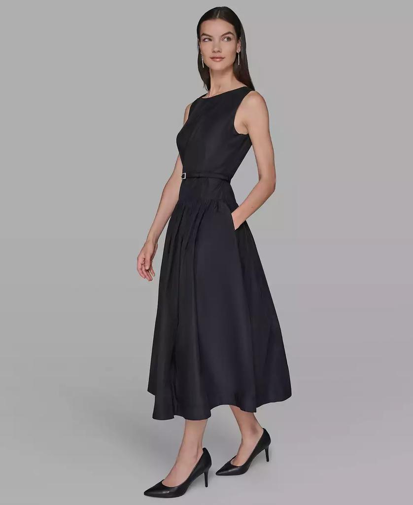karl lagerfeld drop waist dress Karl Lagerfeld Paris Women's Embroidered Drop Waist Midi Dress - Hot Coral