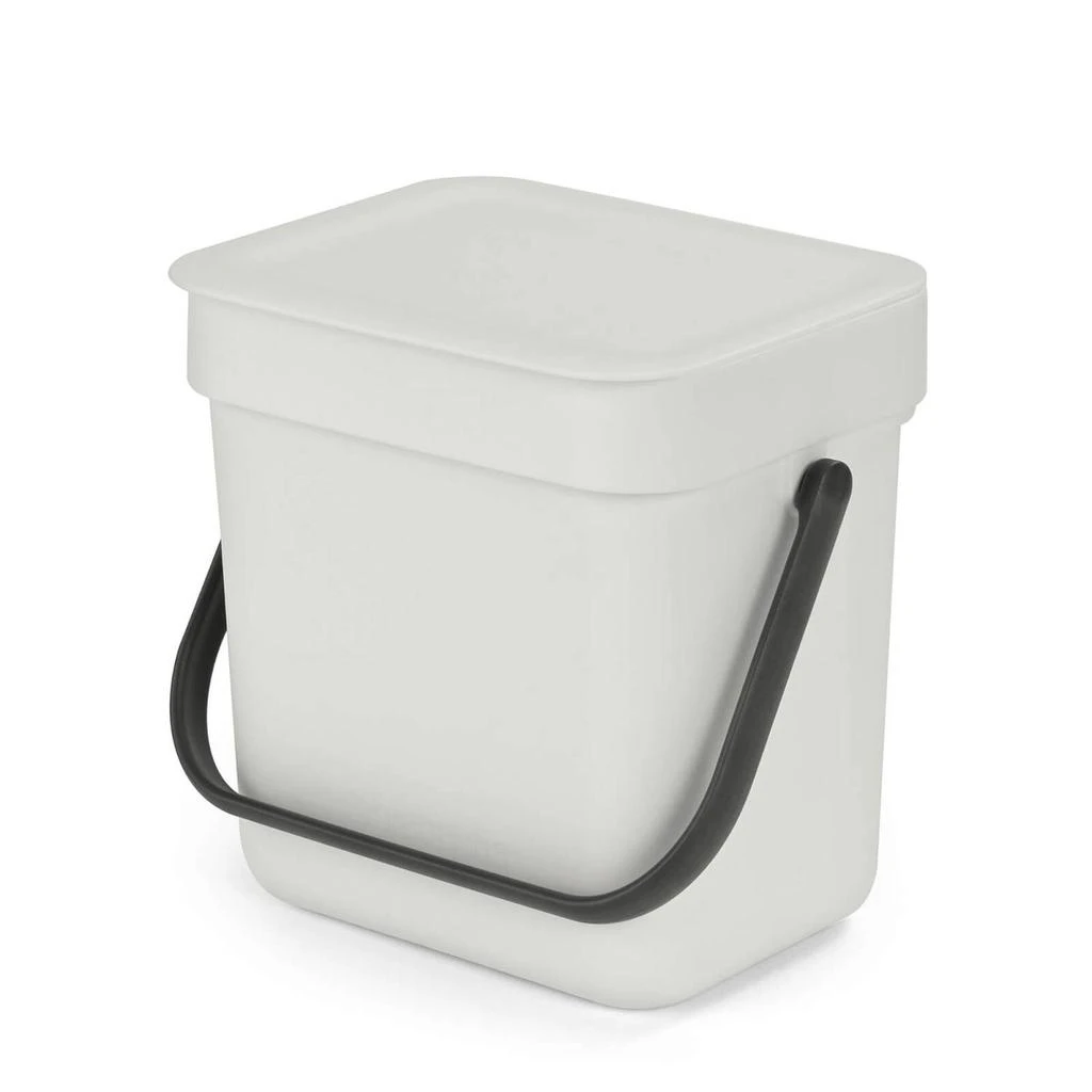 商品The Hut|Brabantia Sort & Go 3 Litre Waste Bin - Light Grey,价格¥96,第1张图片