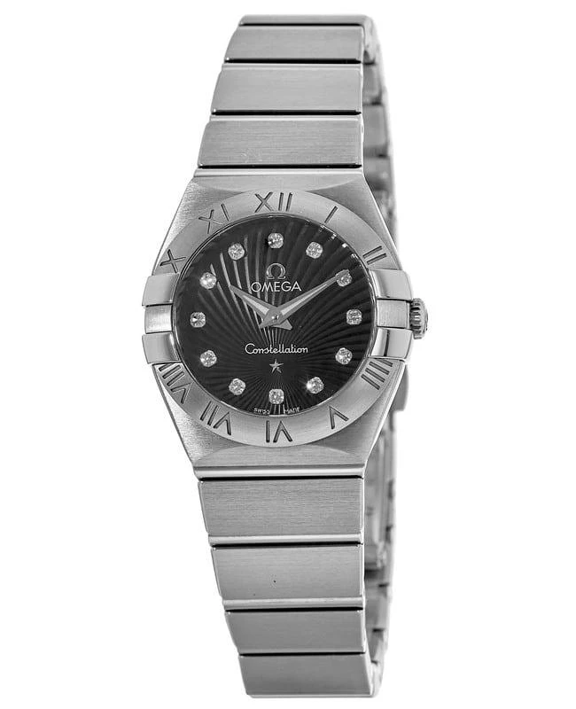 商品Omega|Omega Constellation Brushed Quartz 24mm Women&apos;s Watch 123.10.24.60.51.001-SD,价格¥14558,第1张图片