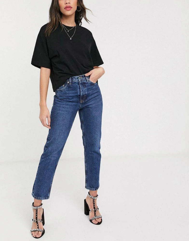 商品Topshop|Topshop Editor straight leg jeans in bright blue,价格¥245,第1张图片