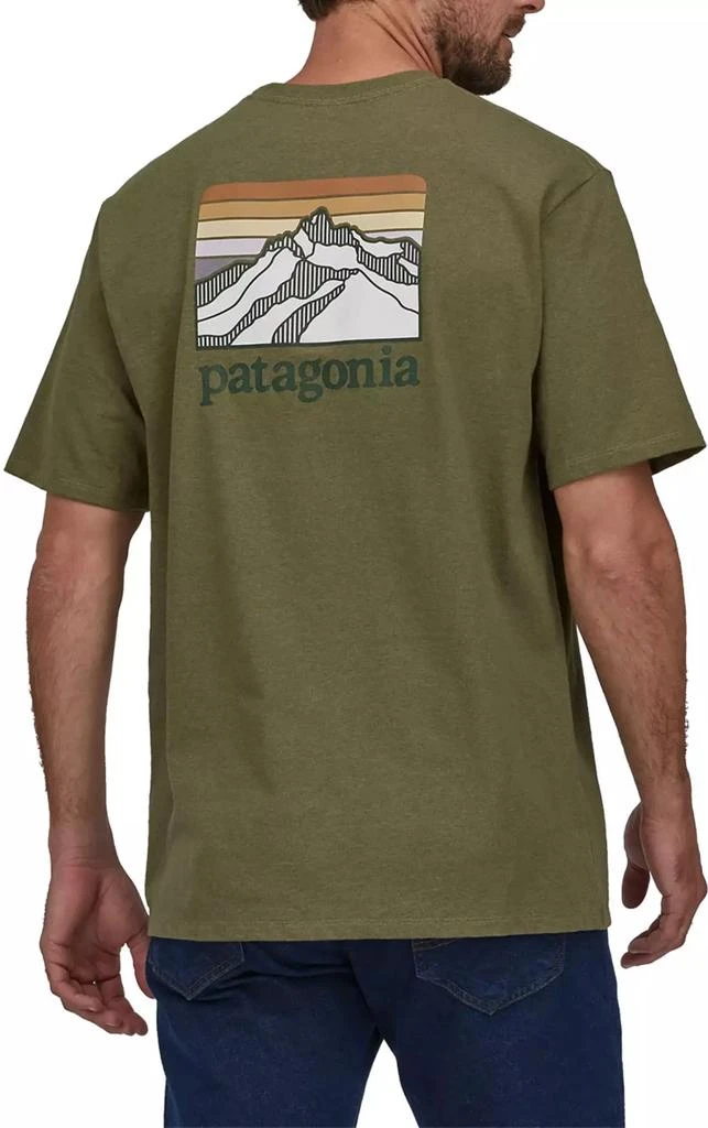 商品Patagonia|Patagonia Men's Line Logo Ridge Pocket Responsibili-Tee Short Sleeve T-Shirt,价格¥308,第1张图片