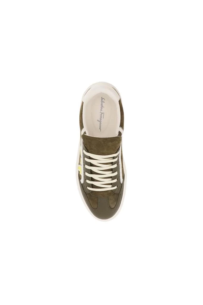 商品Salvatore Ferragamo|Salvatore ferragamo suede leather gancini sneakers,价格¥4498,第2张图片详细描述