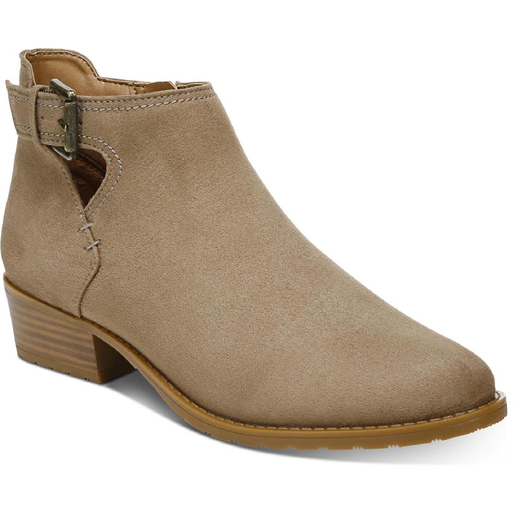 Style & Co. Womens Mabelf   Faux Suede Almond Toe Ankle Boots商品第1张图片规格展示
