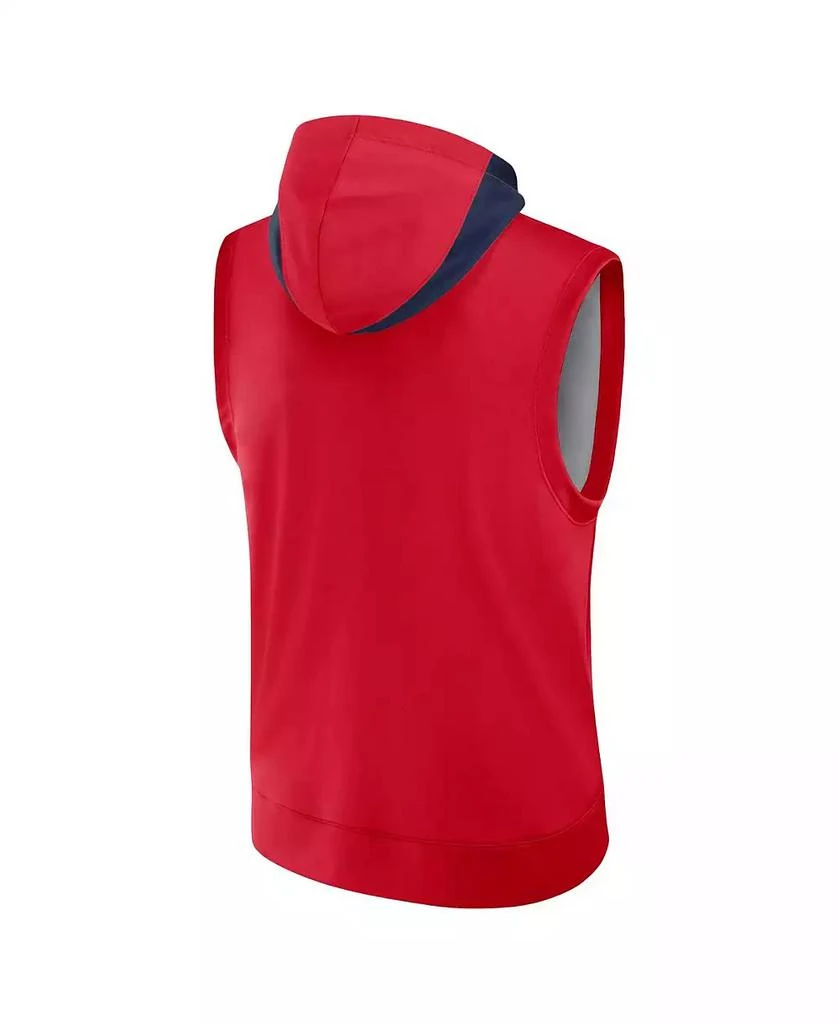 商品NIKE|Men's Red Los Angeles Angels Authentic Collection Performance Sleeveless Pullover Hoodie,价格¥481,第3张图片详细描述