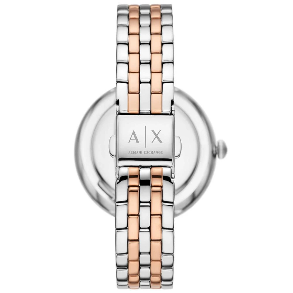 商品Armani Exchange|Women's Three-Hand Two-Tone Stainless Steel Bracelet Watch, 38mm,价格¥1196,第3张图片详细描述