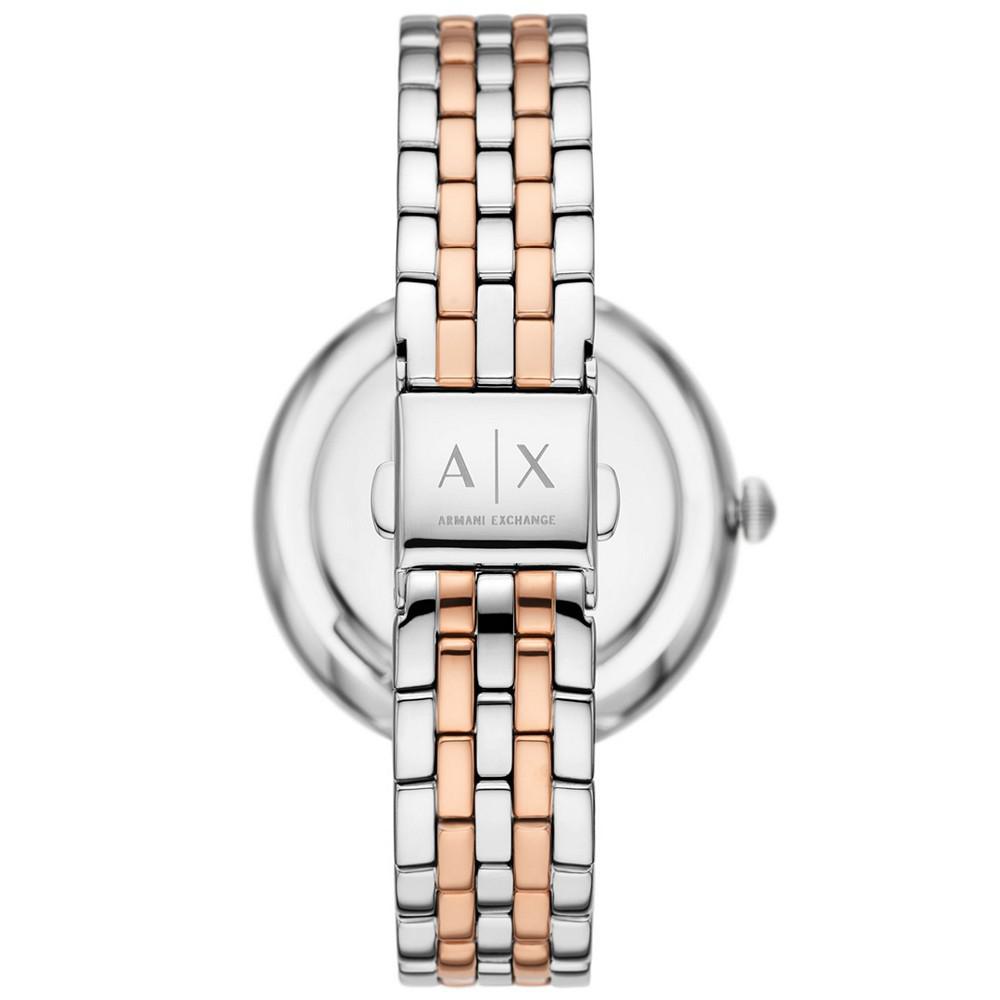商品Armani Exchange|Women's Three-Hand Two-Tone Stainless Steel Bracelet Watch, 38mm,价格¥1113,第5张图片详细描述
