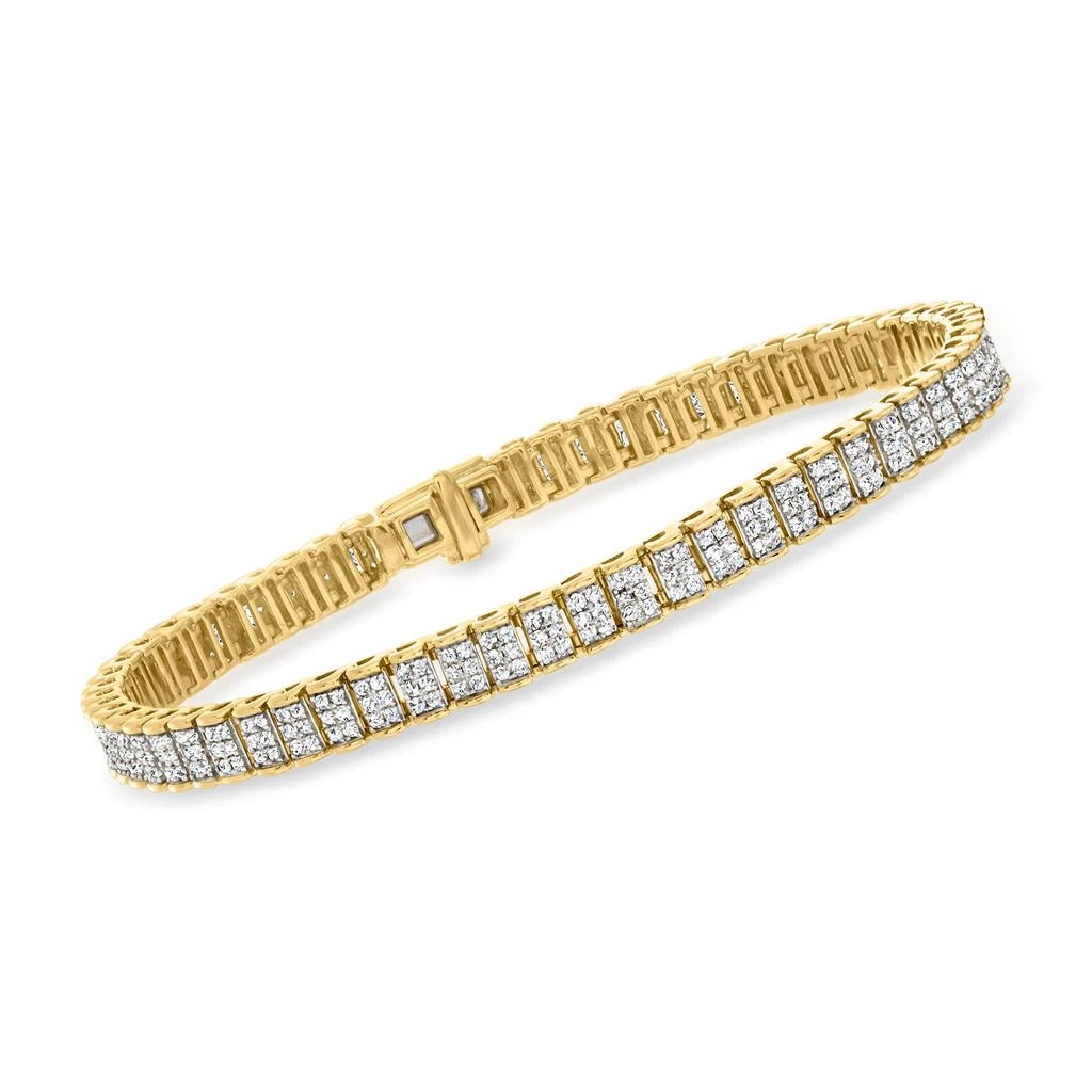 商品Ross-Simons|Diamond Bracelet in 18kt Gold Over Sterling,价格¥6338,第1张图片