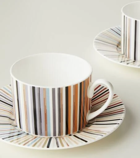 商品Missoni|Stripes Jenkins茶杯与茶碟两件套,价格¥2253,第3张图片详细描述