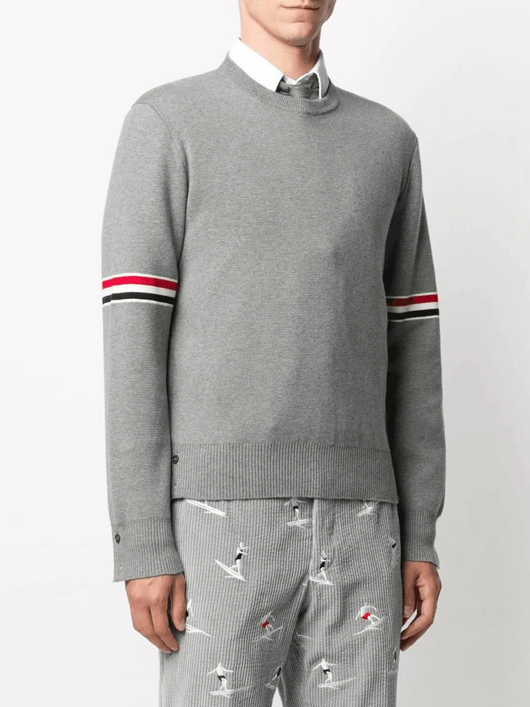 商品Thom Browne|THOM BROWNE Milano stitch crew neck jumper,价格¥7960,第3张图片详细描述