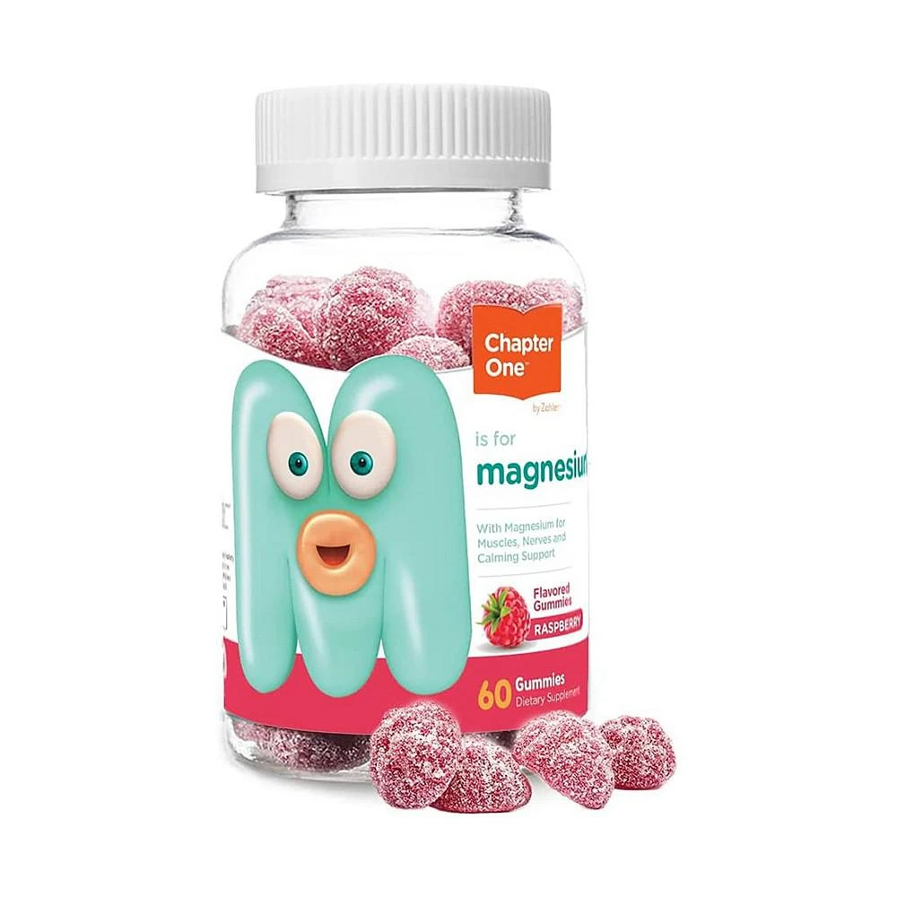 商品Zahler|Chapter One Raspberry Flavored Magnesium for Kids - 60 Flavored Gummies,价格¥112,第1张图片