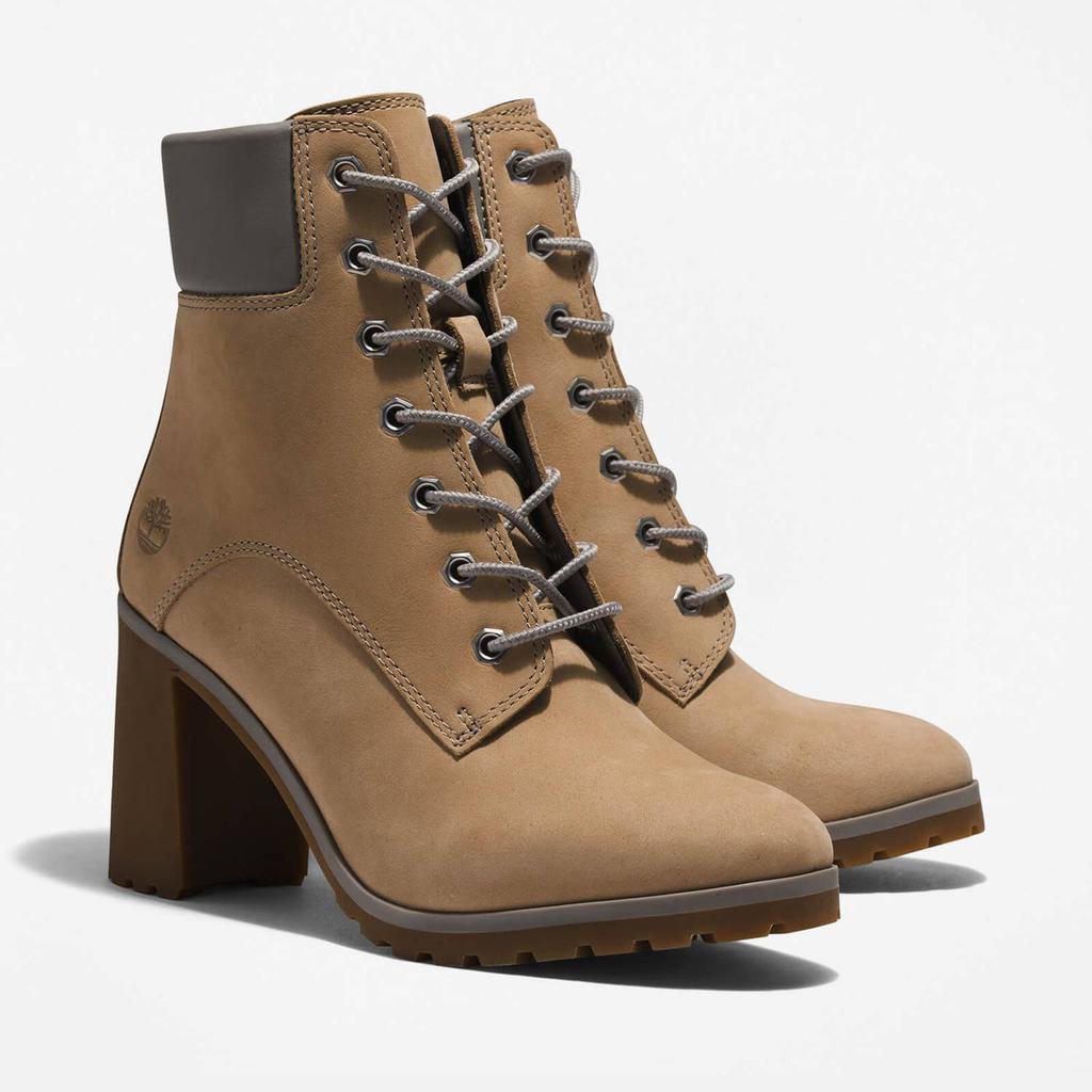 商品Timberland|Timberland Women's Allington 6In Nubuck Lace Up Heeled Boots - Light Taupe,价格¥963,第4张图片详细描述