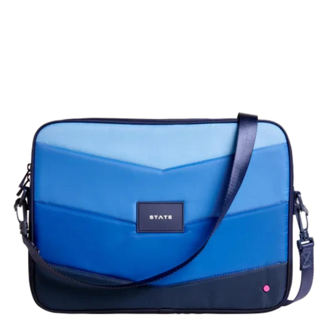 商品STATE|Unisex - Allen Laptop Case In Blue Chevron,价格¥332,第1张图片