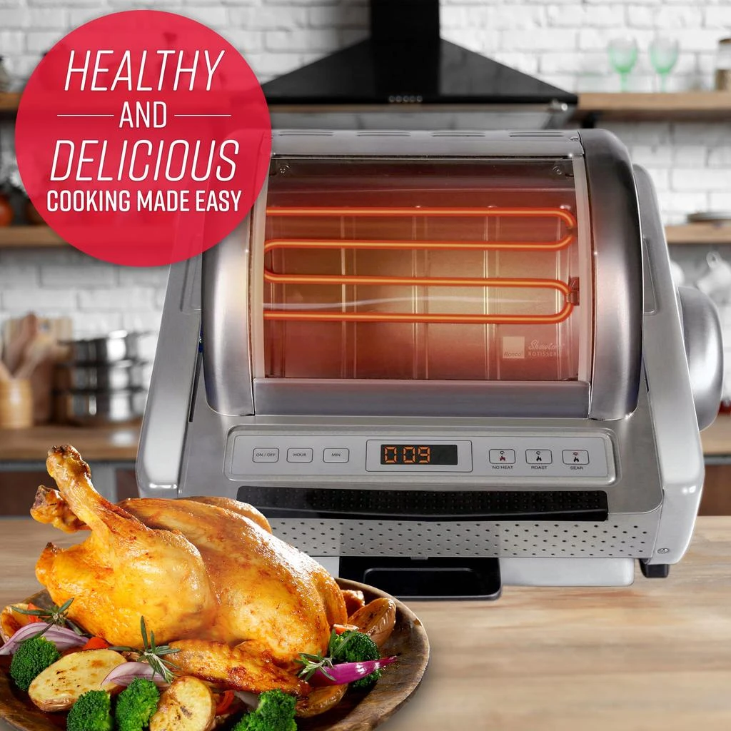 商品Ronco|Ronco EZ-Store Rotisserie Oven, Large Capacity (15lbs) Countertop Oven, Multi-Purpose Basket for Versatile Cooking,价格¥1230,第2张图片详细描述