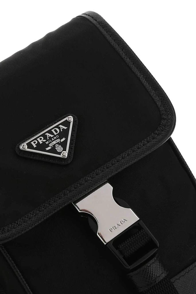 商品Prada|Prada Logo Plaque Lanyard Phone Case,价格¥6555,第3张图片详细描述