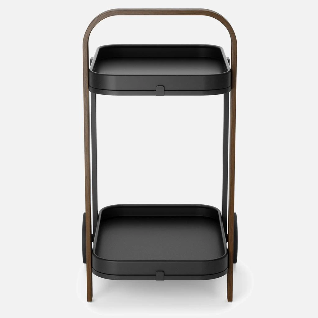 Umbra Bellwood Bar & Serving Cart - Black & Walnut 商品