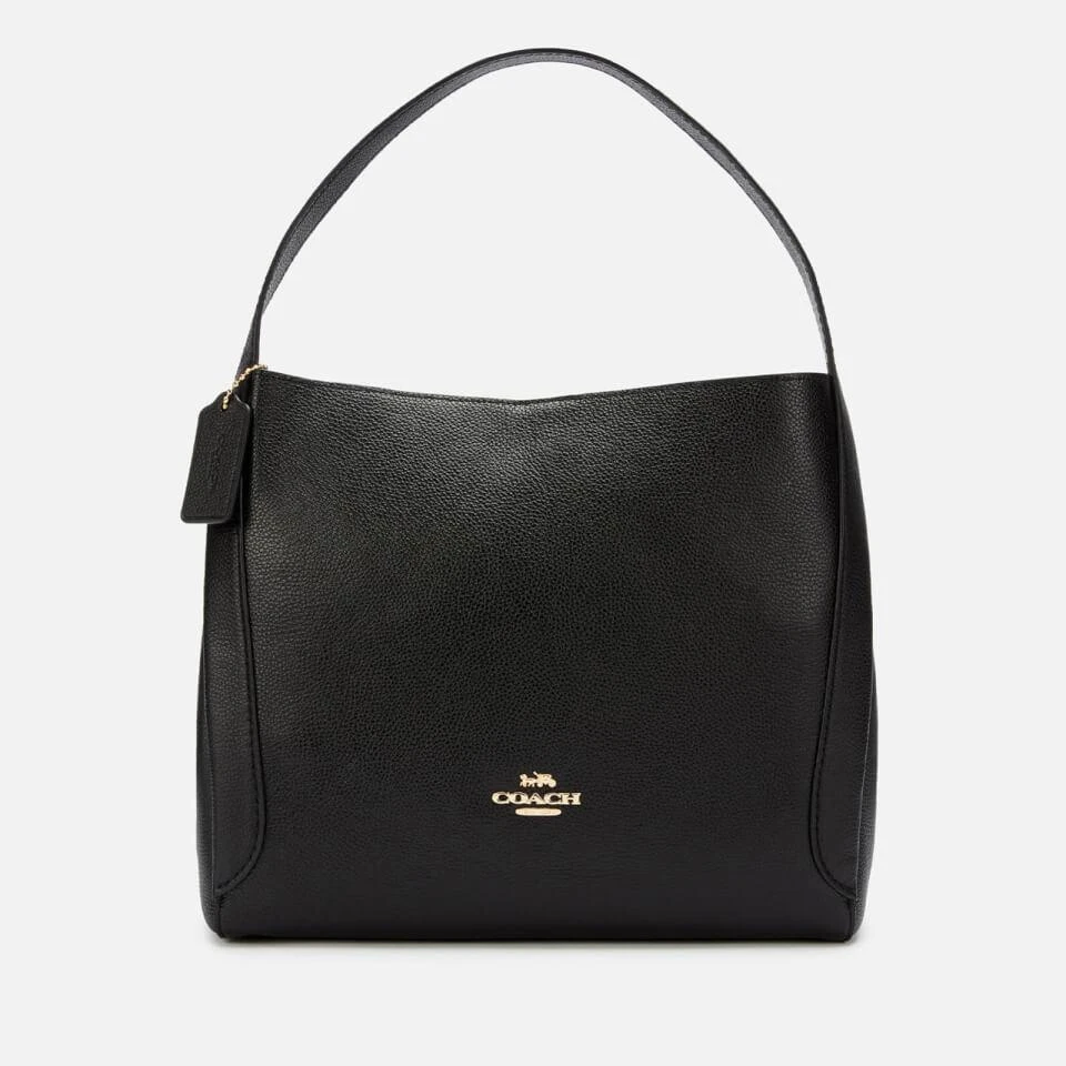 商品Coach|Coach Women's Polished Pebble Leather Hadley Hobo Bag - Black,价格¥2135,第1张图片
