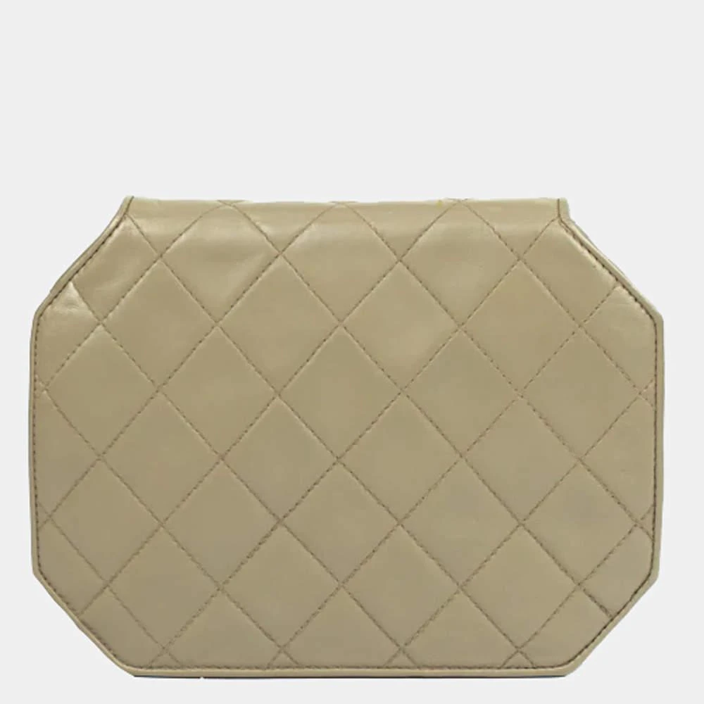 商品[二手商品] Chanel|CHANEL Vintage Shoulder bag in Beige Leather,价格¥17980,第3张图片详细描述