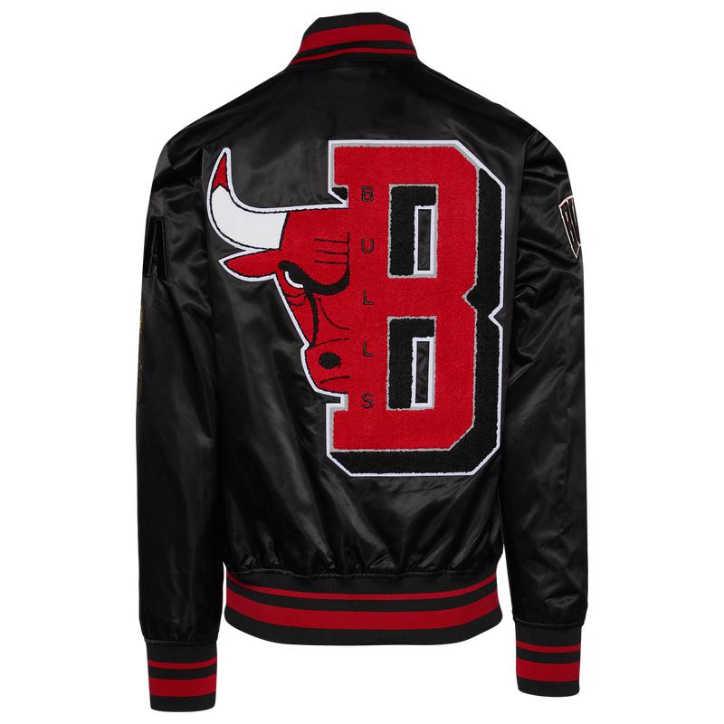 Pro Standard Bulls Mash Satin Jacket - Men's商品第2张图片规格展示