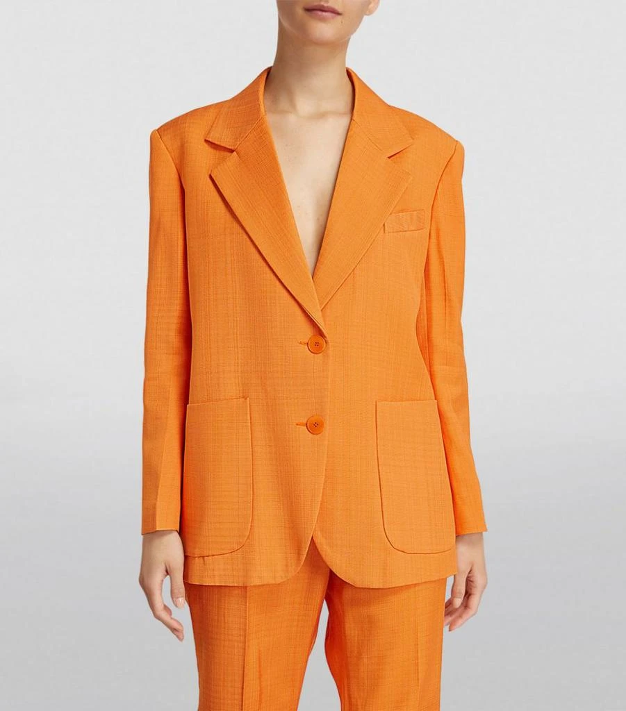 商品Sandro|Single-Breasted Blazer,价格¥2240,第3张图片详细描述