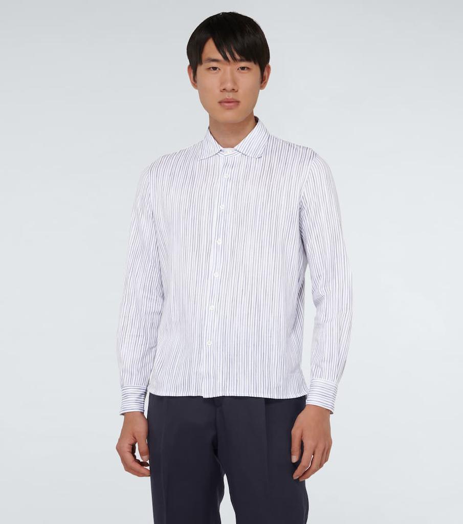 商品CARUSO|条纹棉质长袖衬衫,价格¥1706,第5张图片详细描述