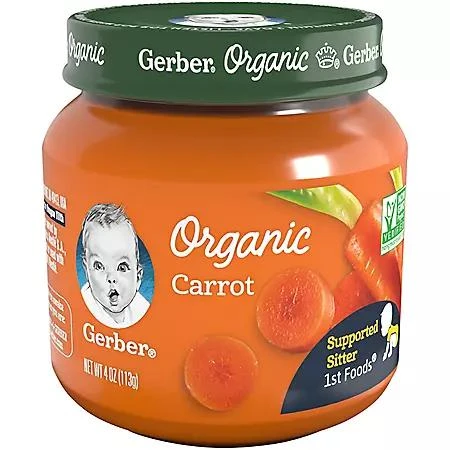 商品Gerber|Gerber 1st Foods Organic Baby Food, Fruit & Veggie Value Pack 4 oz., 20 ct.,价格¥197,第3张图片详细描述