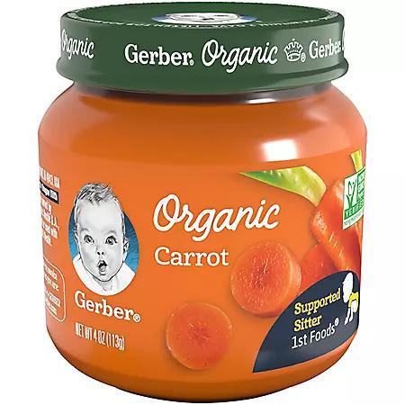 商品Gerber|Gerber 1st Foods Organic Baby Food, Fruit & Veggie Value Pack (4 oz., 20 ct.),价格¥179,第5张图片详细描述