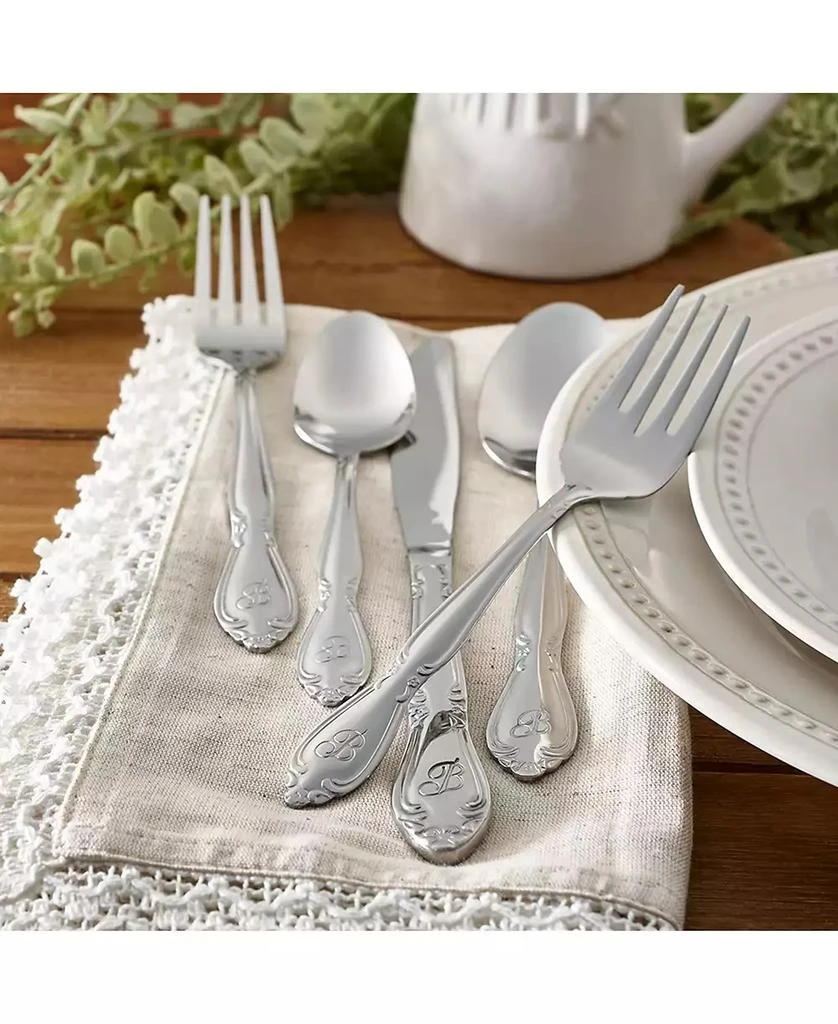 商品RiverRidge Home|Riverridge Rose 46 Piece Monogrammed Flatware Set - G, Service for 8,价格¥898,第2张图片详细描述