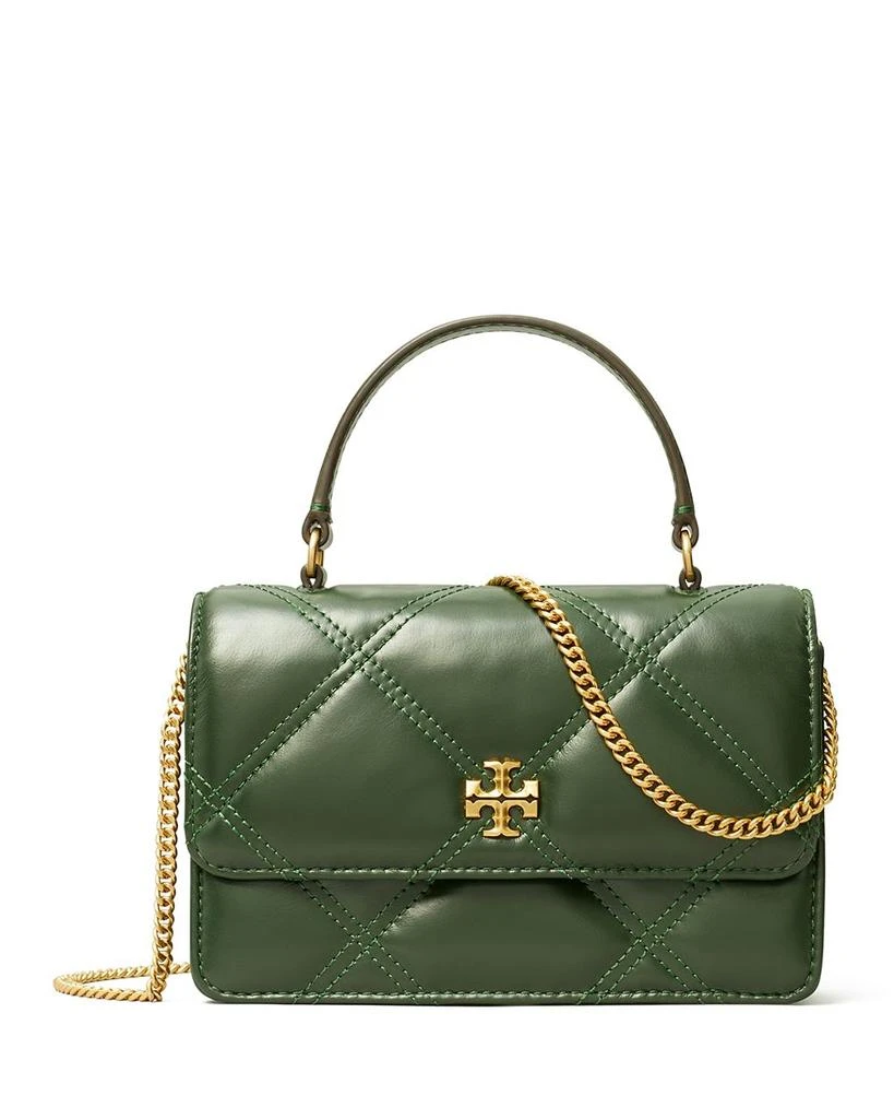 商品Tory Burch|Kira Diamond Quilt Leather Mini Top Handle Chain Wallet,价格¥1921,第1张图片