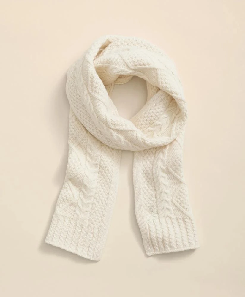 商品Brooks Brothers|Aran Cable Knit Scarf,价格¥891,第1张图片