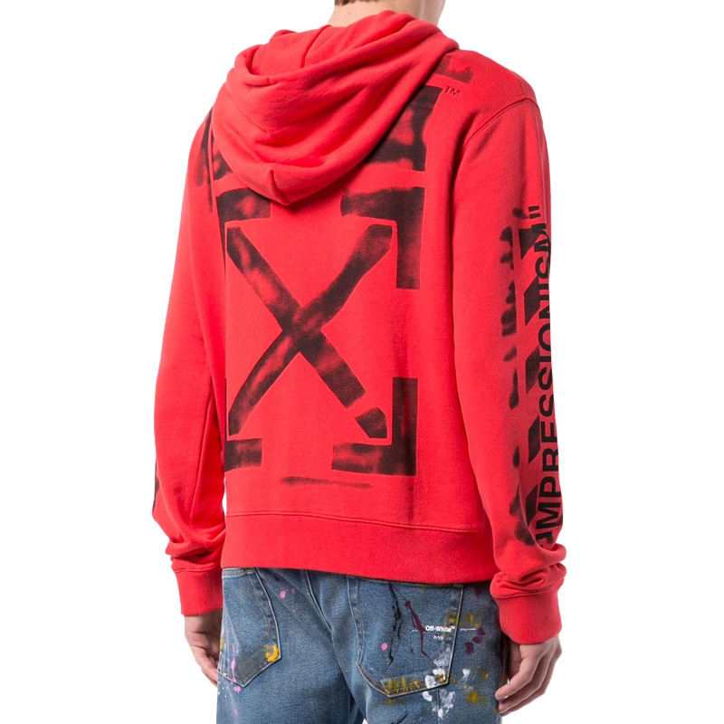 OFF WHITE 男士红色休闲卫衣 OMBB034R19003015-2010商品第4张图片规格展示