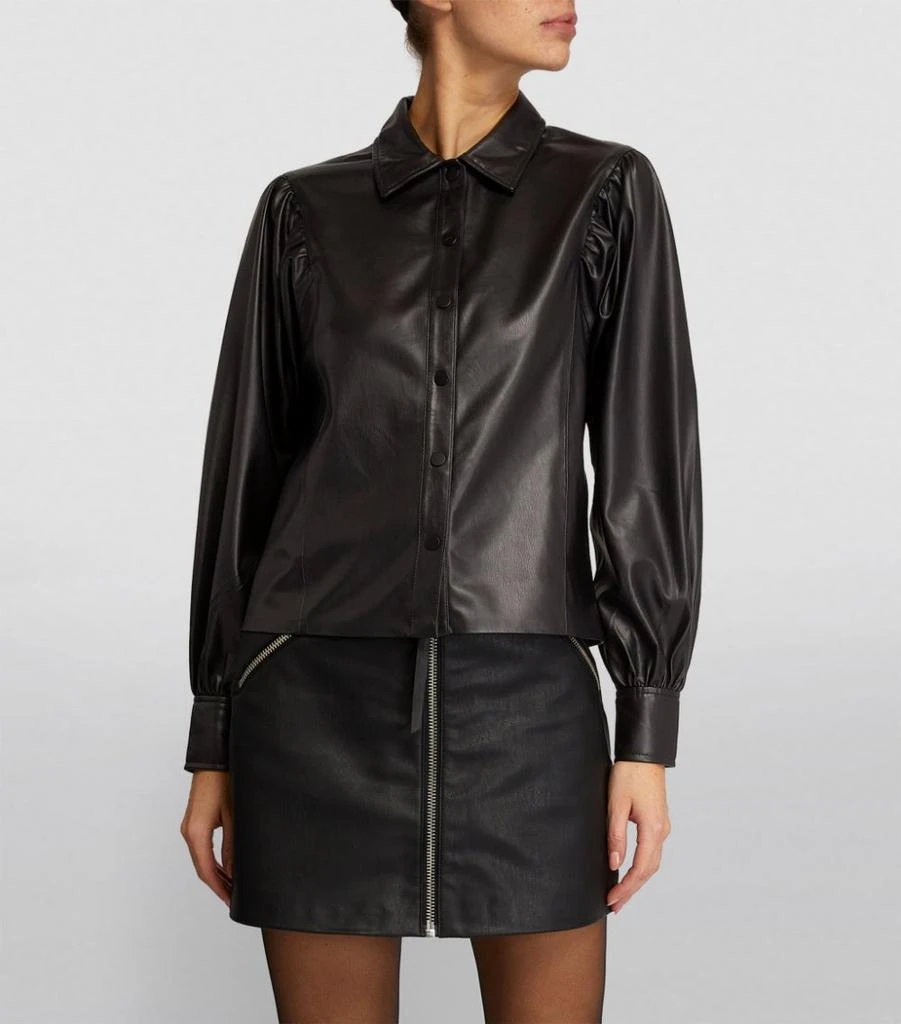 商品ALL SAINTS|Faux Leather Bella Shirt,价格¥702,第3张图片详细描述