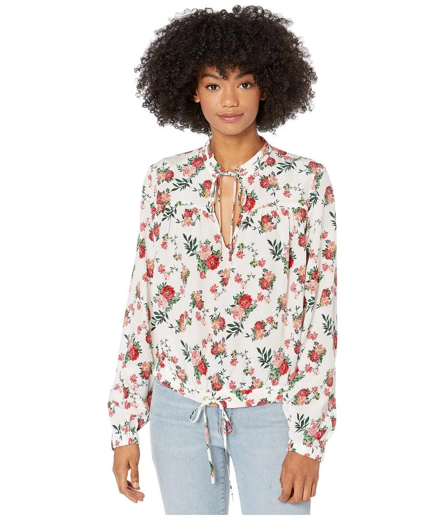 商品Juicy Couture|Faded Floral Silk Top,价格¥202,第1张图片