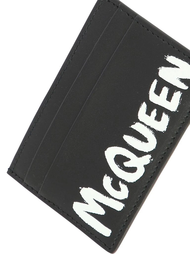 商品Alexander McQueen|Mcqueen Graffiti Wallets & Card Holders Black,价格¥922,第4张图片详细描述