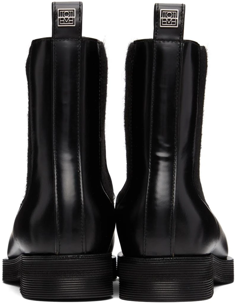 商品Totême|Black Leather Ankle Boots,价格¥7306,第4张图片详细描述