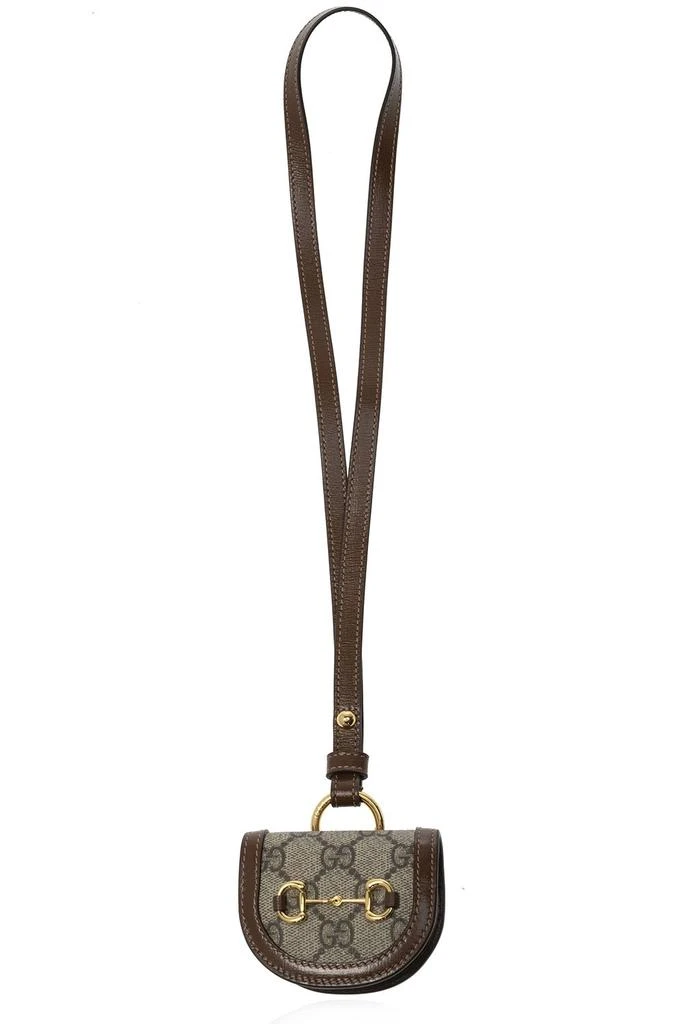 商品Gucci|Gucci Logo Singnature Horsebit Airpods Case,价格¥3152,第1张图片