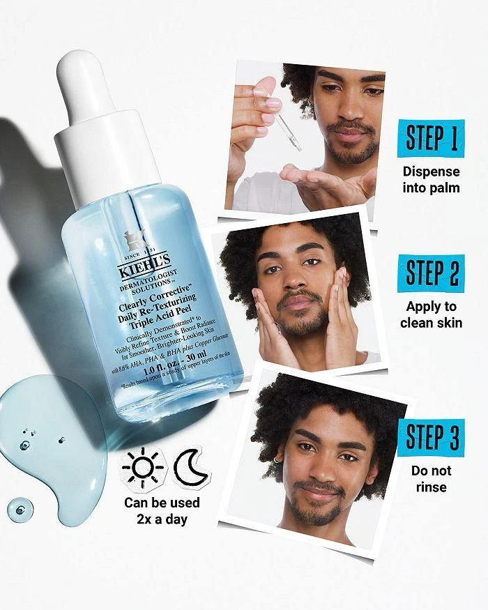 商品Kiehl's|Clearly Corrective™ Daily Re-Texturizing Triple Acid Peel 1 oz.,价格¥373,第5张图片详细描述