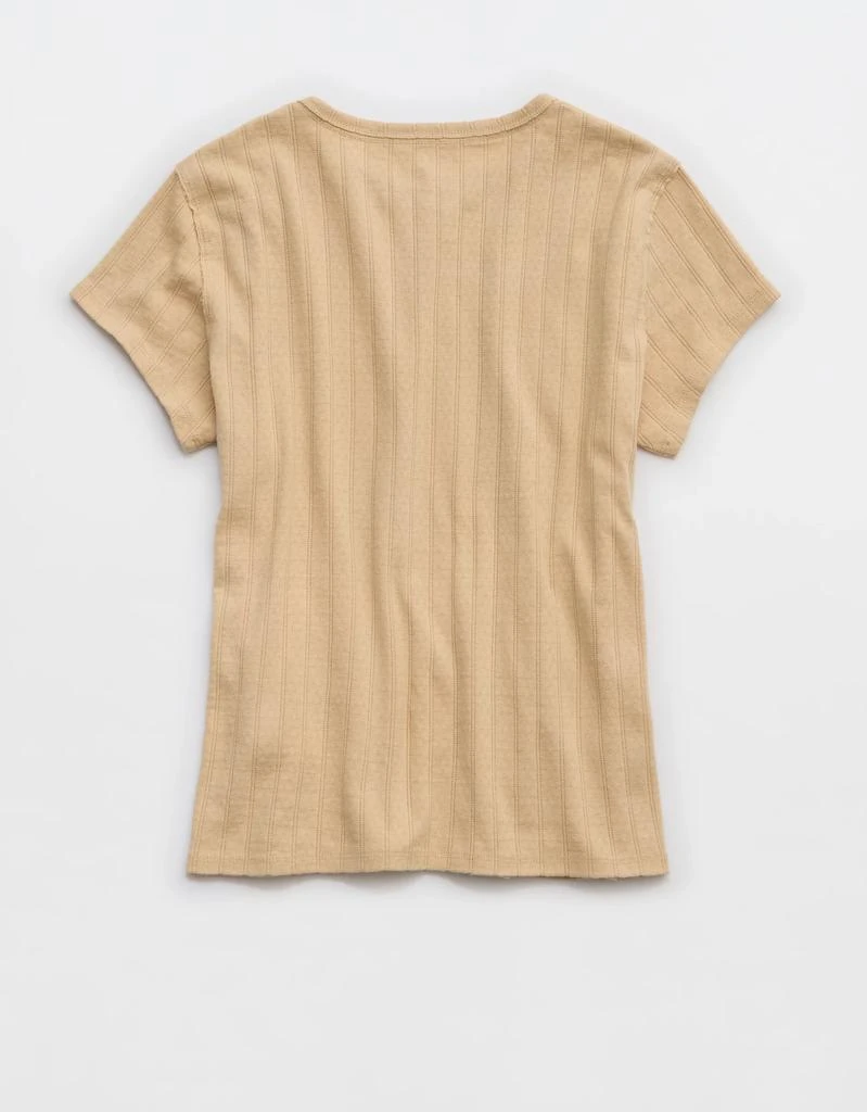 商品Aerie|Aerie Pointelle Vintage T-Shirt,价格¥76,第4张图片详细描述