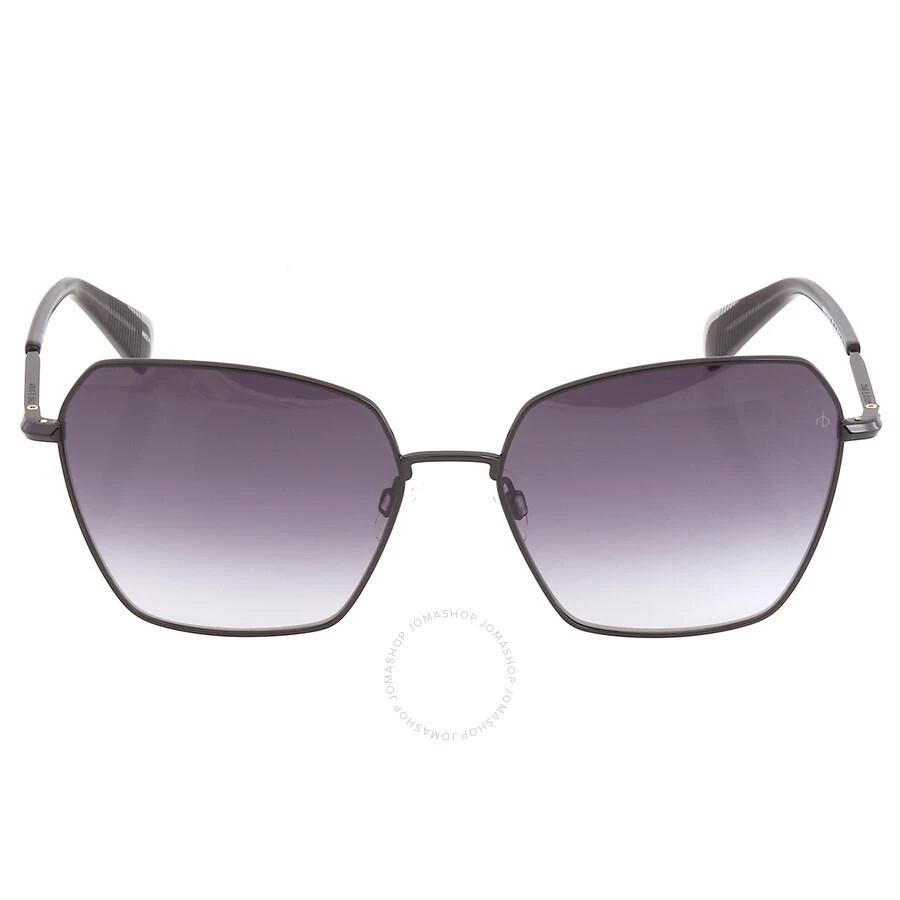 商品Rag & Bone|Rag and Bone Grey Gradient Butterfly Ladies Sunglasses RNB1034/G/S 0807/9O 58,价格¥373,第1张图片