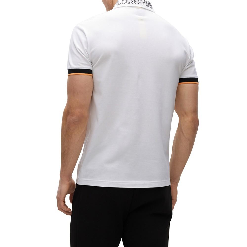 BOSS Men's Cotton-Pique Short Sleeve Polo Shirt商品第2张图片规格展示