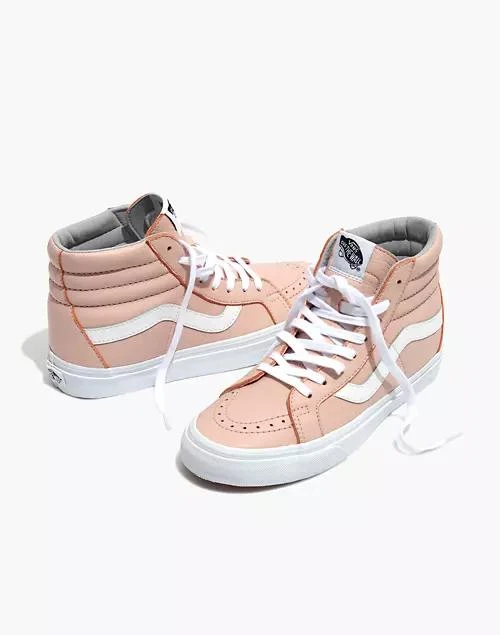 商品Vans|Unisex SK8-Hi Reissue High-Top Sneakers in Oxford Pink Leather,价格¥476,第1张图片